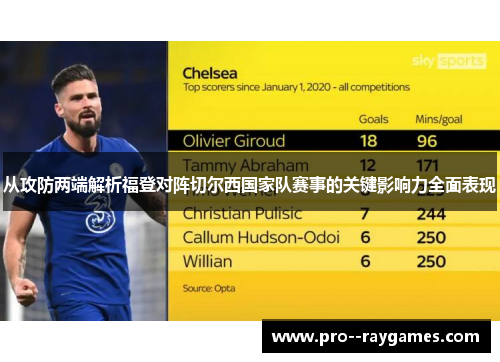 从攻防两端解析福登对阵切尔西国家队赛事的关键影响力全面表现